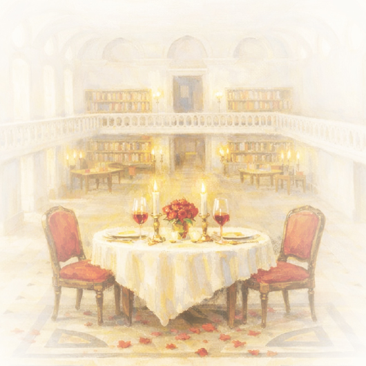 Jantar Romântico Biblioteca Mosteiro de Alcobaça