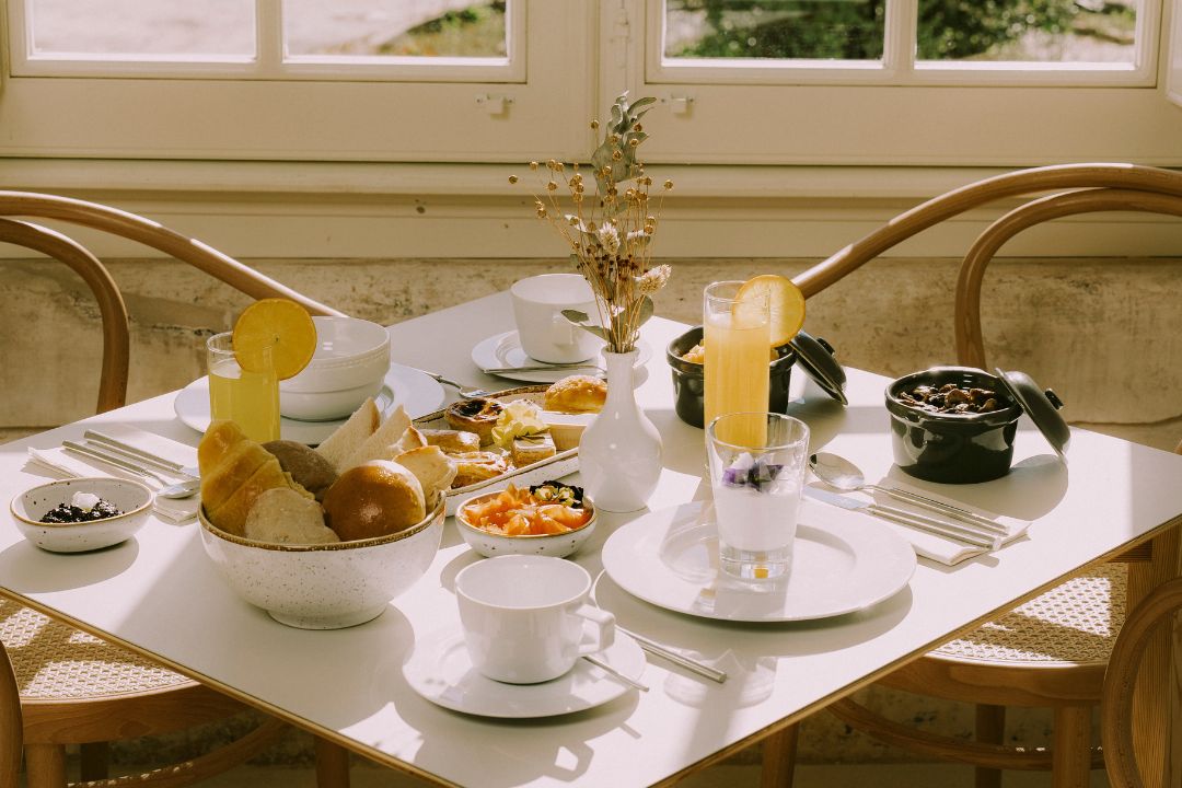 Desayuno en el Montebelo Mosteiro de Alcobaça