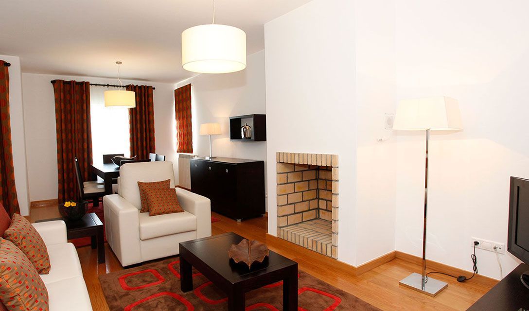 Living Room - Two-Bedroom Triplex Apartment