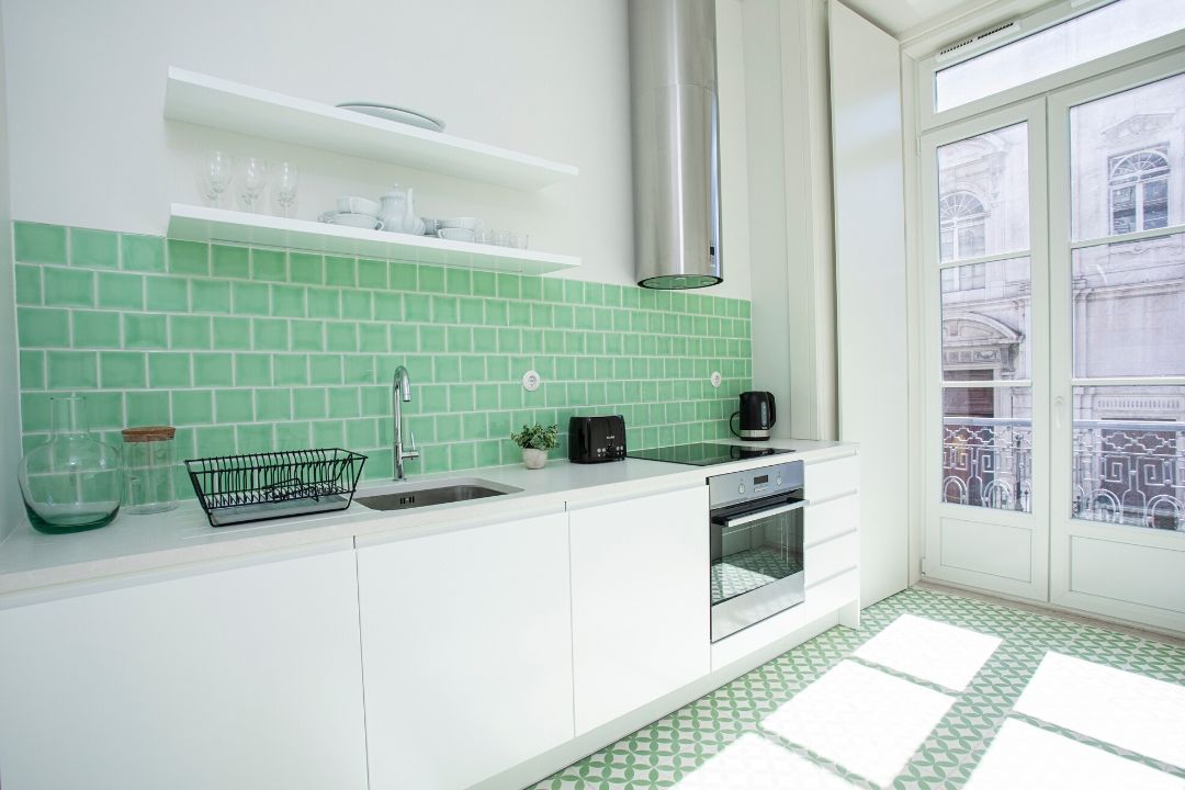 Kitchen - One-Bedroom Apartment