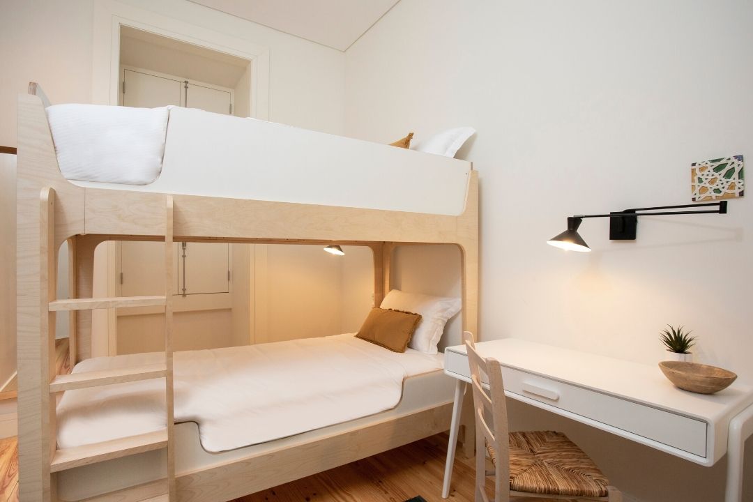 Bedroom with Bunk Bed - Two-Bedroom Family Apartment